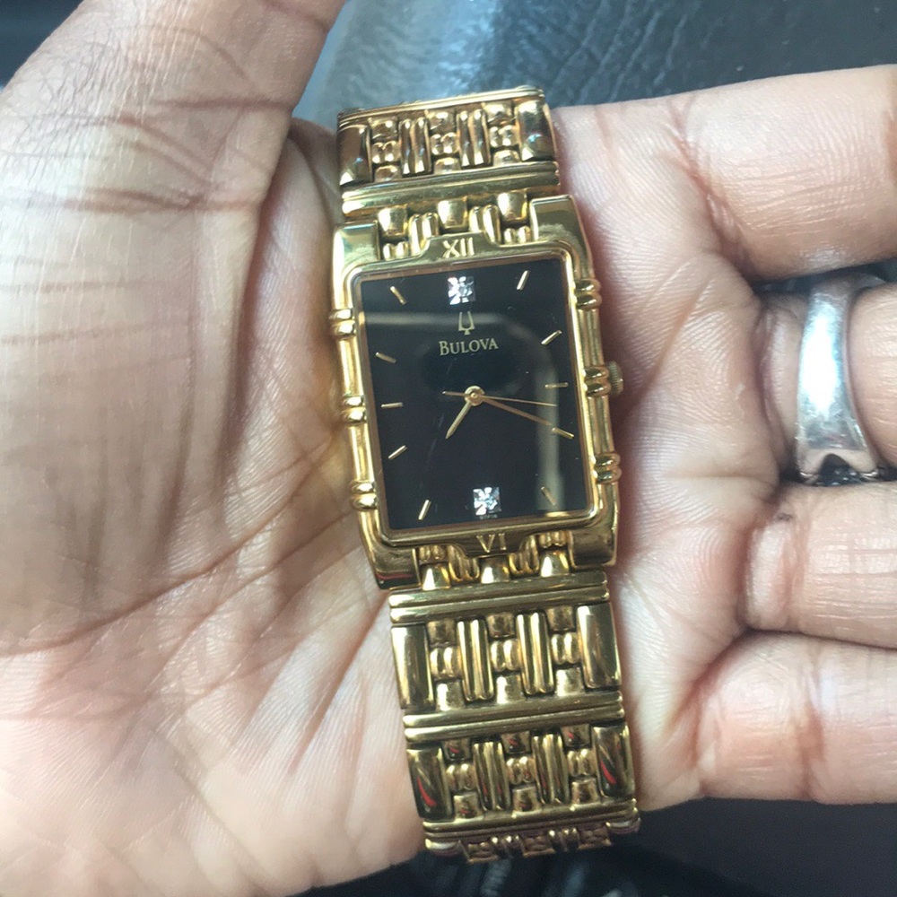 18k Gold plated over stainless steel BULOVAR watch